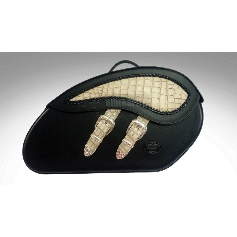 ALFORJAS COCODRILO HUESO